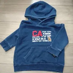 フード付きトレーナー ダークブルー