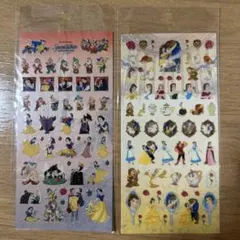 平成レトロ　白雪姫、美女と野獣　シール