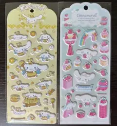 正規品　2点セット　サンリオキャラクター　ぷっくりシール　マシュマロシール　立体