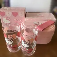 ハローキティ グラス2個セット&ランチジャー　未使用品