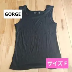 GORGE ブラック ノースリーブ トップス サイズFのサムネイル