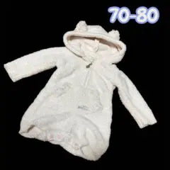 キ*♡様 ジェラピケ　70-80 ねこみみロンパース