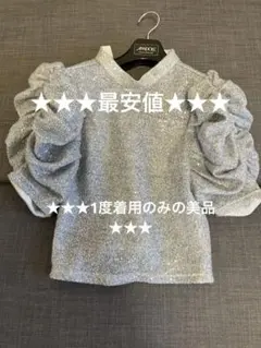 リリーブラウン スパンコールパフスリーブトップスのサムネイル