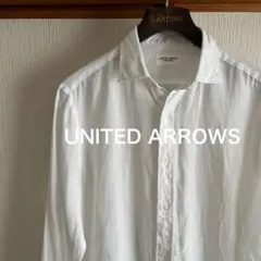 【極美品】UNITED ARROWS リネンシャツ　ホワイト