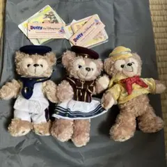 ダッフィー&シェリーメイ　2012年夏　セーラー　マリンコーデ　ぬいぐるみバッジ