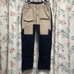 世田谷ベース チノデニム ジーンズ S.E.A.F 所ジョージ 切り替えW36 