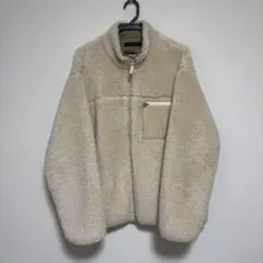 RAGEBLUE ベージュ フリースジャケット ボアジャケット