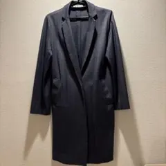 ダークグレー チェスターコート