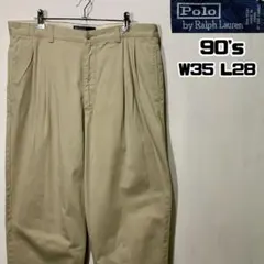 80s USA製 ポロチノ 初期 42タロン ラルフローレン ベージュ 80s USA製 ポロチノ 初期 42 タロン ポロ ラルフローレン ワイド