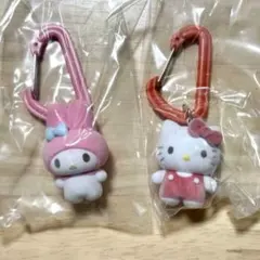 サンリオ　カラフルカラビナマスコットチャーム　キティ&マイメロ