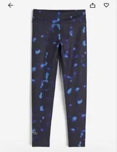 H&M スポーツレギンス 110/115サイズ ネイビー青模様