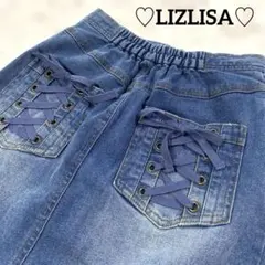 LIZLISA リズリサ ロングスカート デニム　リボンのサムネイル