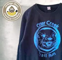 nw910 Otter Creek プリントスウェット　トレーナー　　ネイビー