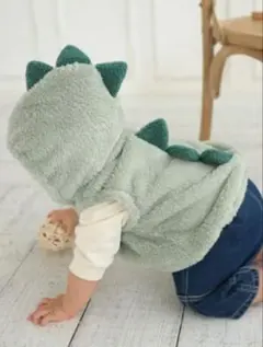 恐竜フード付きベビーベスト