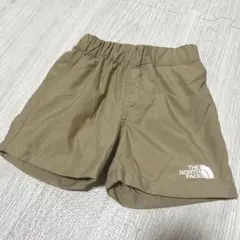 【美品】ノースフェイス　ベビー　ハーフパンツ　半ズボン　ベージュ　80のサムネイル