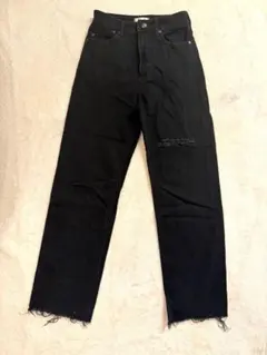 VERY掲載 yanuk ヤヌーク ブーツカットデニム オールドブラック 23 VERY掲載 yanuk ヤヌーク ブーツカットデニム オールドブラック 23