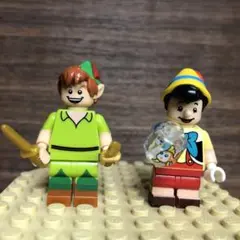 ミニフィグ　ピーターパン　ピノキオ　正規品　ディズニー　ミニチュア　廃盤　美品