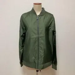 SPINNS スピンズ MA-1 ブルゾン ナイロンパーカー カーキ ミリタリー