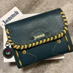 jocomomola ホコモモラ タルタ 二つ折り財布 革かがり ステッチ 花のサムネイル