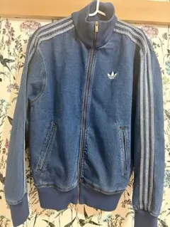 美品　adidas originals デニム風トラックジャケット Sサイズ