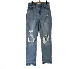 【Abercrombie & Fitch 】H/Wダメージデニム 24/00R