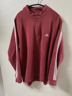 【万国旗タグ】アディダス ハーフジップ スウェット O/XL