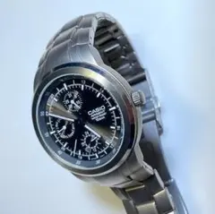 【風防クリア・使用感少】　CASIO ARG-301 チタン 電池切れ ジャンク