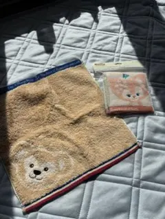 ダッフィー、シェリーメイの刺繍タオルセット