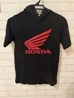 GU×HONDAコラボ キッズフード付き 半袖Tシャツ