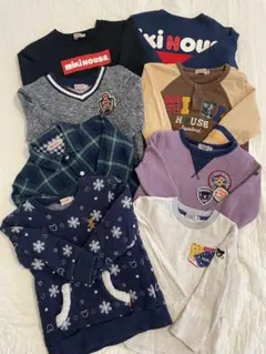 ミキハウス　ダブルビー　冬物トレーナー長袖　8枚セット