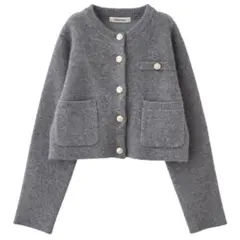 2026年最新】ラクーンブレンドノーカラーニットジャケットの人気