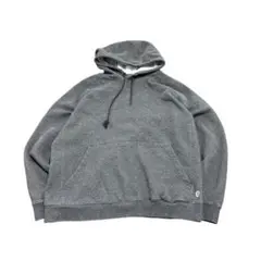 7AS9 無地パーカー　ダークグレー　XL フーディー　古着used