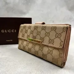 GUCCI GGキャンバス シェリー レディース 長財布 8411 - メルカリ