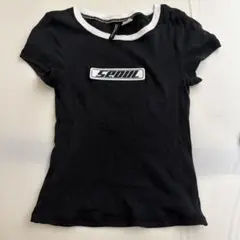 H&M DIVIDED SEOUL ロゴ リンガーTシャツ XSのサムネイル