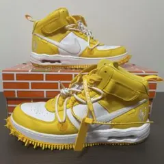 off white × NIKE AIR FORCE 1 MID SP LTHR