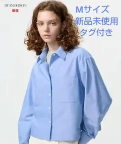 ユニクロ　JW ANDERSON オックスフォードシャツ　ブルー　M　新品