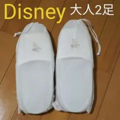 【新品未使用】ディズニー　スリッパ　大人2 　セット　ディズニーランドホテル