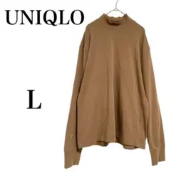 【ユニクロ】 ヒートテック 長袖 ハイネック 綿混 L