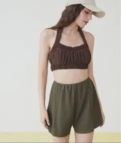 SEA DRESS ハイウエストシンプルショートパンツ　水着のサムネイル