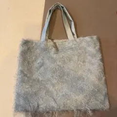 未使用級✿シャルマントサック フリンジトートバッグ ロゴチャーム 