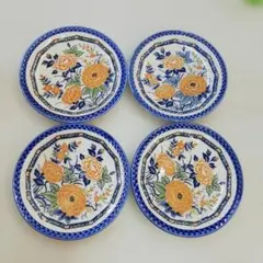 #花柄　小皿4枚セット　650*