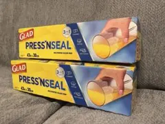 GLAD PRESS'N SEALシーリングラップ 2本セット 43m×30cm