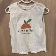 オーガニックコットン 95cm ノースリーブ Tシャツ