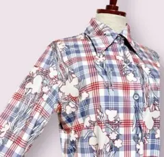 vintage ヴィンテージ ワンピース チェック レトロ USA 海外古着