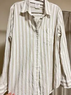 GAP ストライプ カジュアルシャツ S