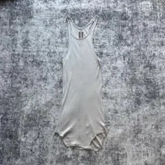 00s Rick Owens リブタンクトップ ホワイト カットオフのサムネイル