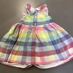 baby GAP チェック柄 ノースリーブワンピース 12-18ヶ月