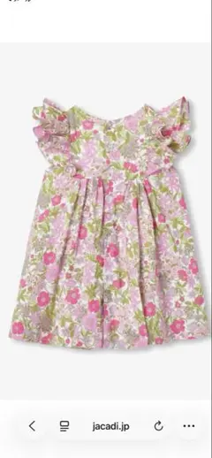 Jacadi リバティ花柄ノースリーブワンピースのサムネイル