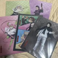 鬼滅の刃　アニプレックス オンラインくじ　　クリアファイルセット　5セット