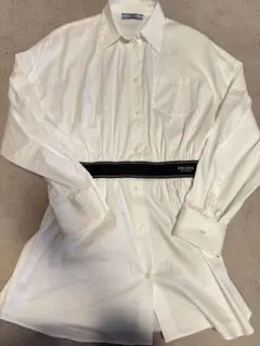 ✨極美品✨PRADA (プラダ) ストライプ ポプリン シャツ - メルカリ